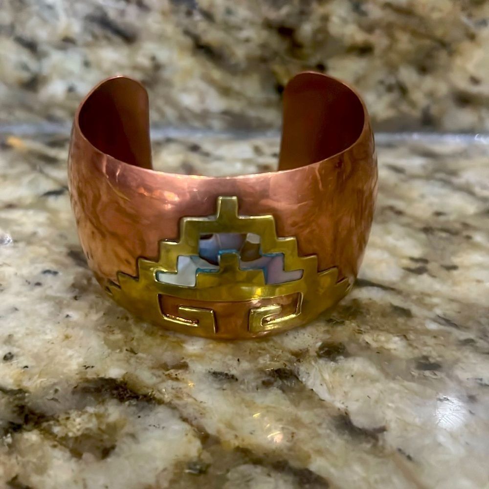 Vintage copper and gold bracelet